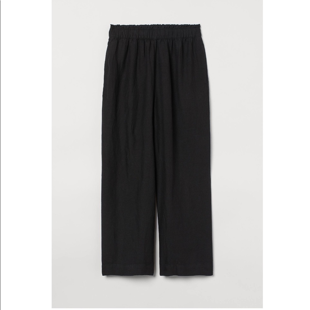 H&M wide leg, high waist pull on pants